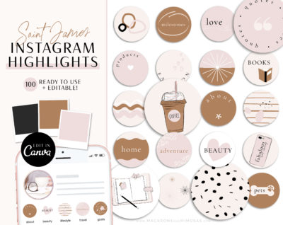 30 Pink Instagram Highlights Editable Instagram Highlight Covers