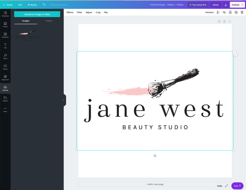 How to resize your logo for Instagram Profile, Create an instagram logo graphic