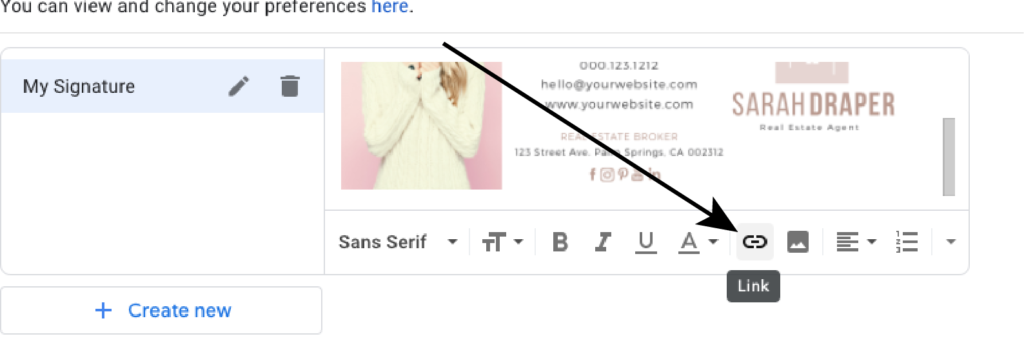 Create and Edit an Email Signature in Canva for Gmail