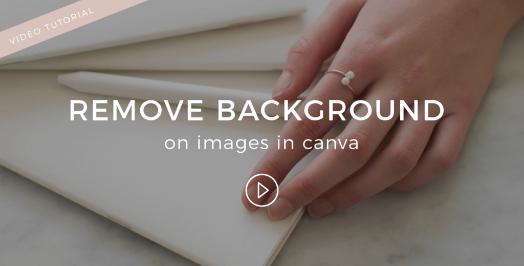 How to remove the background from a photo or logo in canva