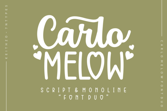 Carlo Melow Cute heart font