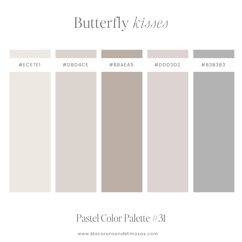 Neutral beige meets dusky mauves