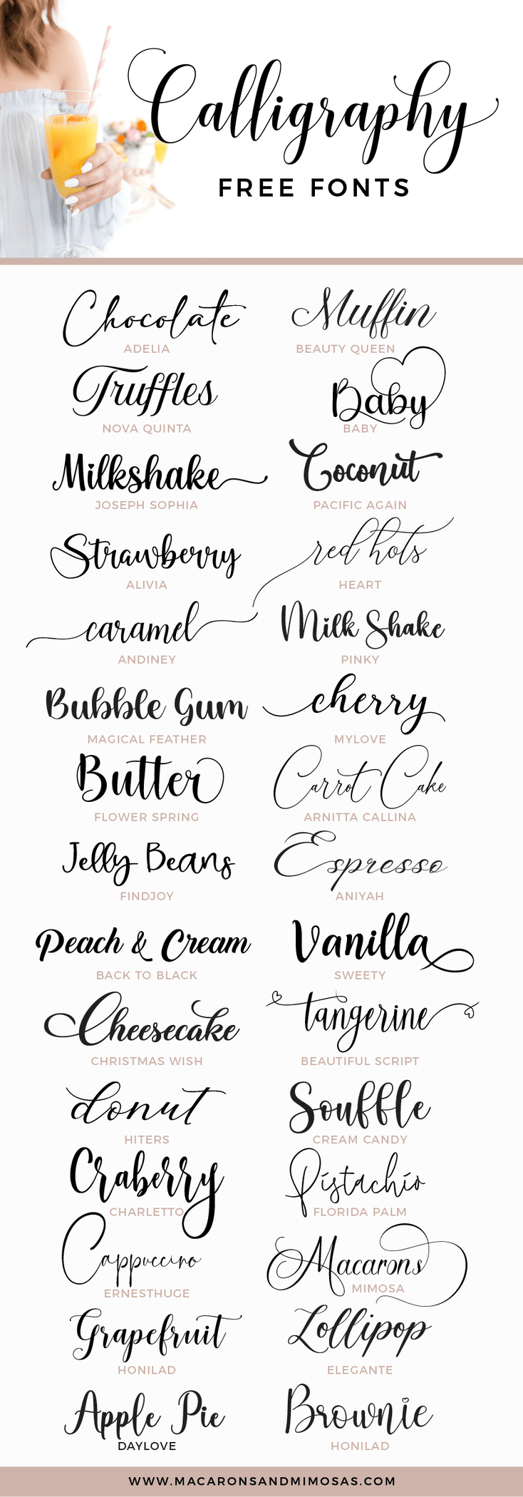 30 Free Calligraphy fonts for Commercial and personal use