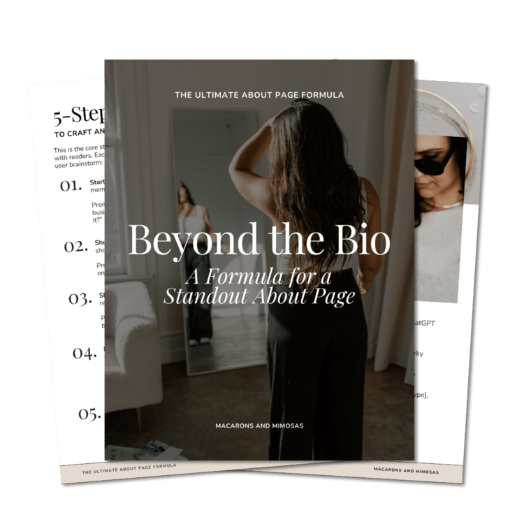 Beyond the Bio Your Guide on How to write an About Page that Stands out