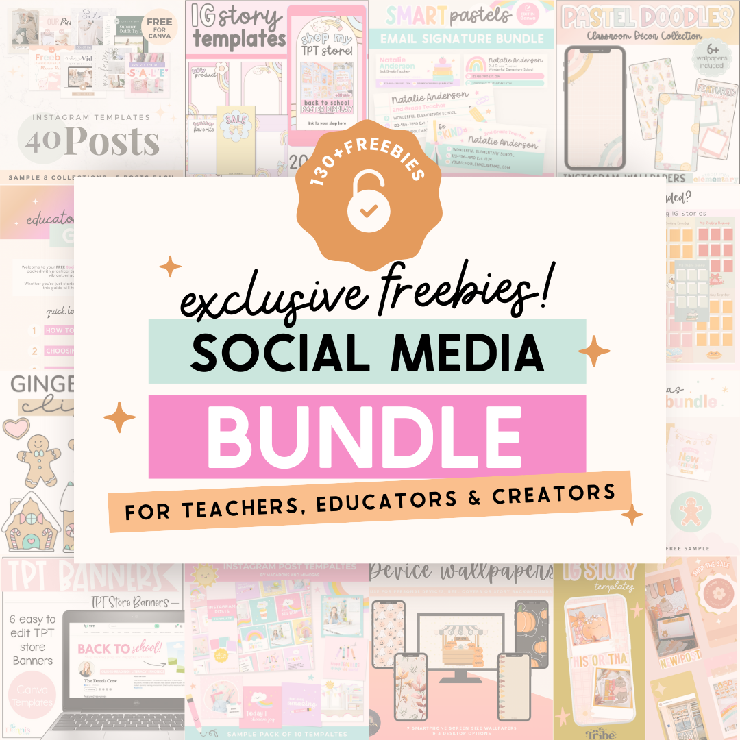 Educator Social Media Freebies