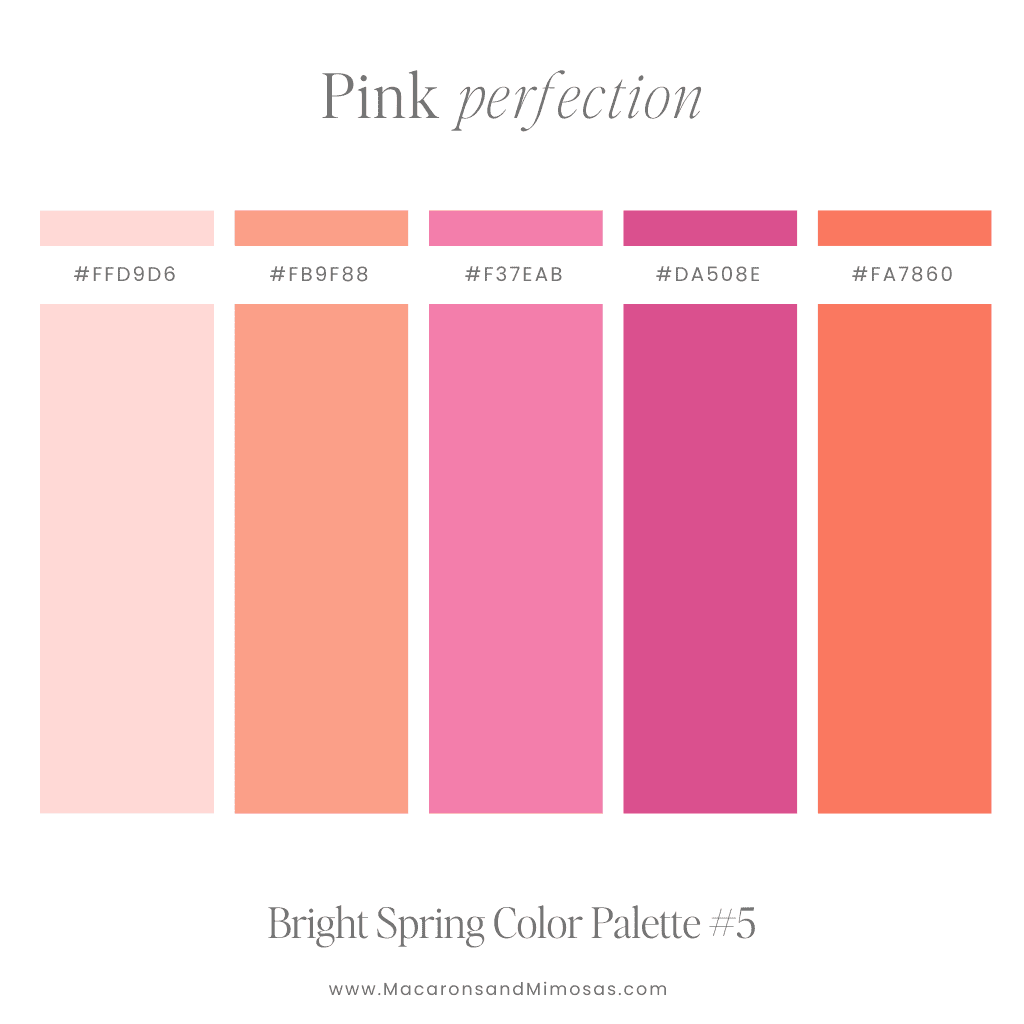 Bright Pink Color Swatches