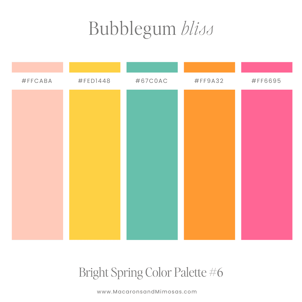 Bright Tropical Color Swatches