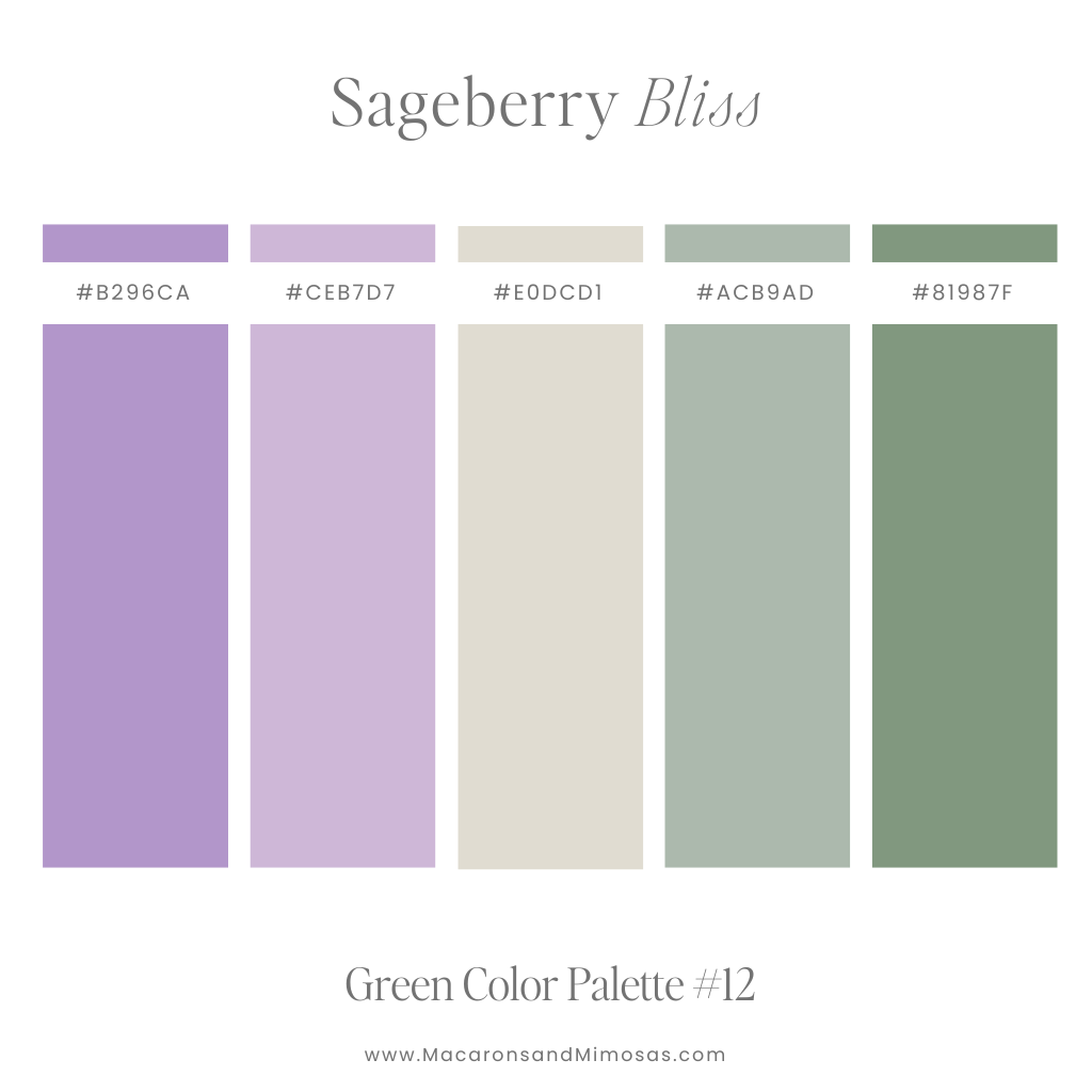 purple and green color palette 