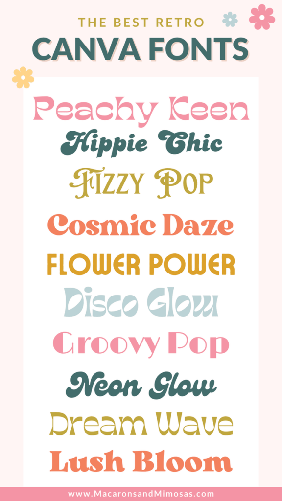 Best Free Groovy Retro Canva Fonts