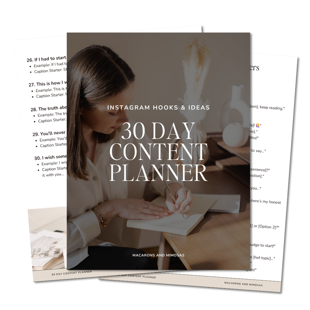 30 Day Content Planner