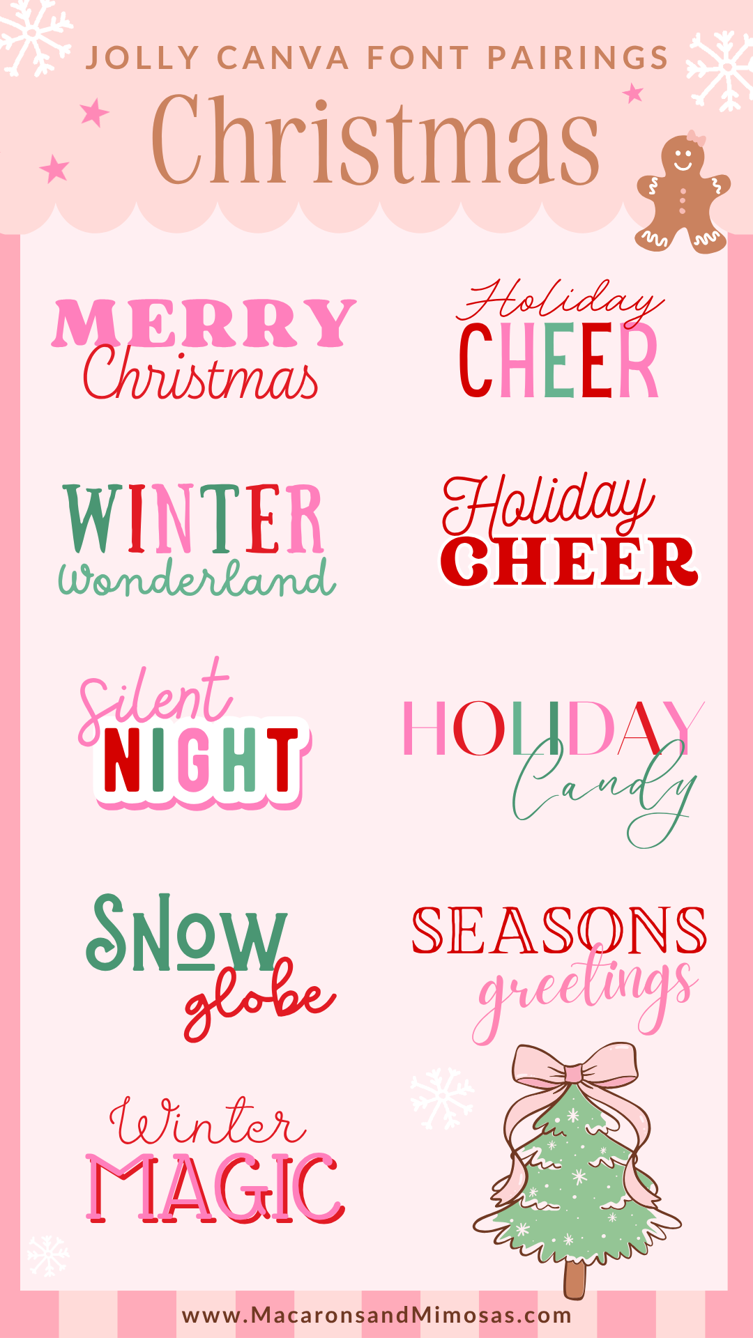 Christmas Cursive Fonts on Canva – Best Cute Canva Fonts for Holiday Cards and Branding