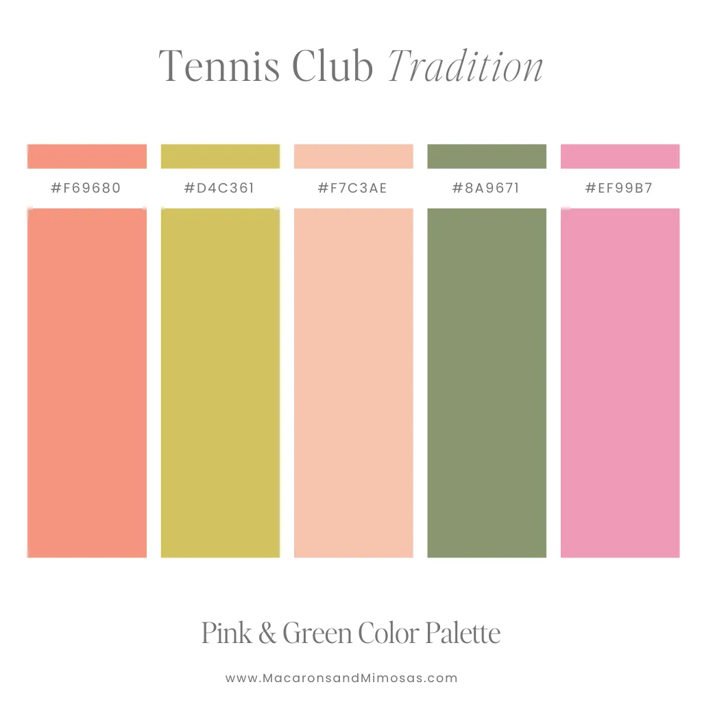 Preppy color scheme with bubblegum pink and bold green