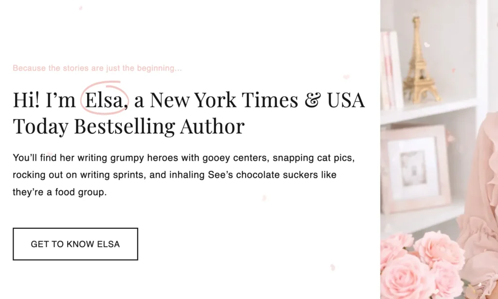 Animated Hero Text Section for Malibu Author Shopify theme