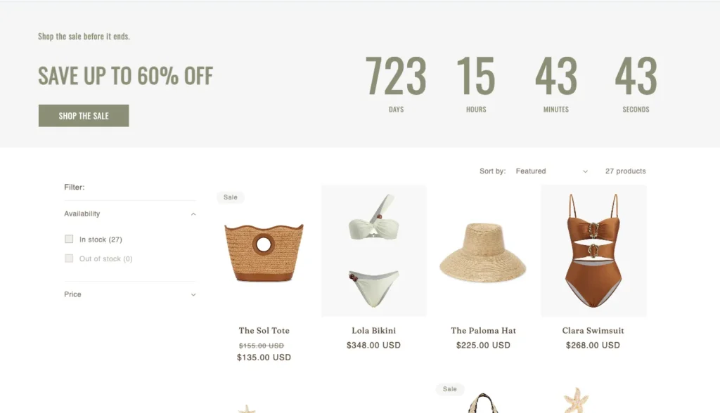 Countdown Timer Secttion for Shopify