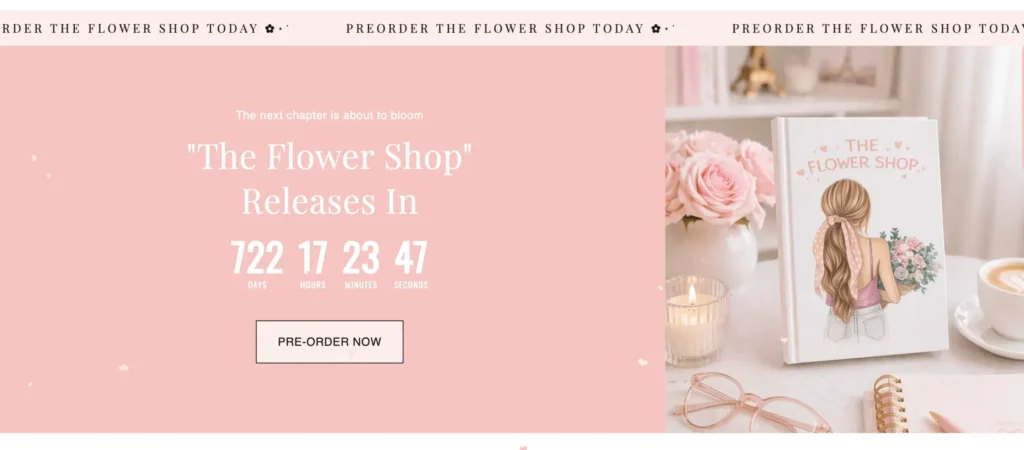 Built-In Book Launch Tools (Countdown Timer + Announcement Bar) for Shopify