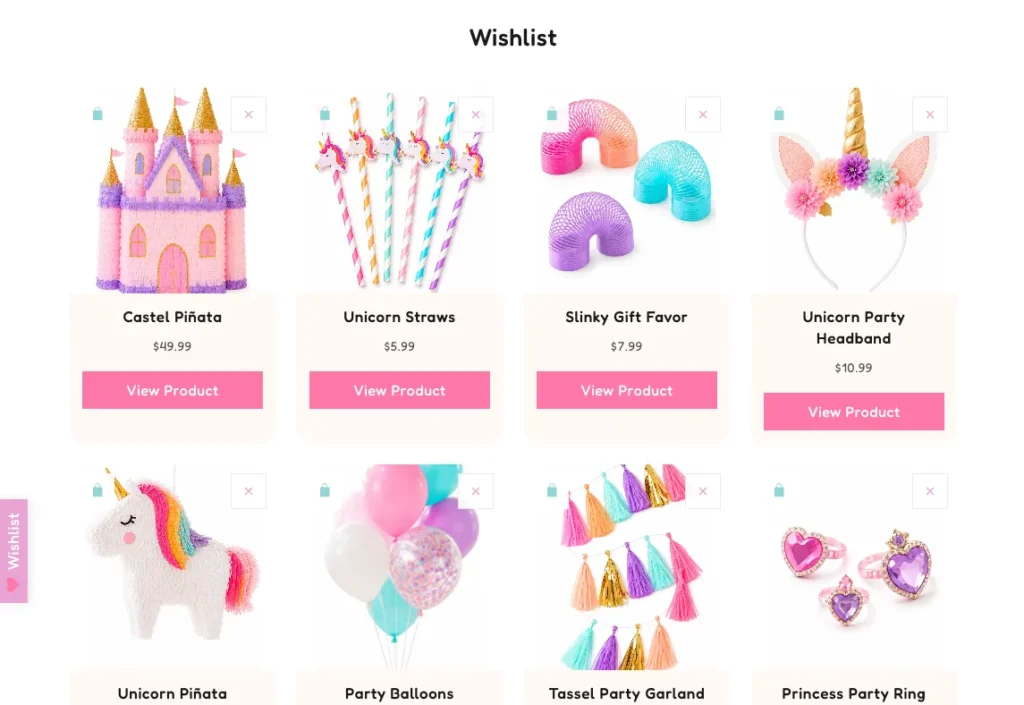 Shopiy theme with built in Wishlist no apps needed.
