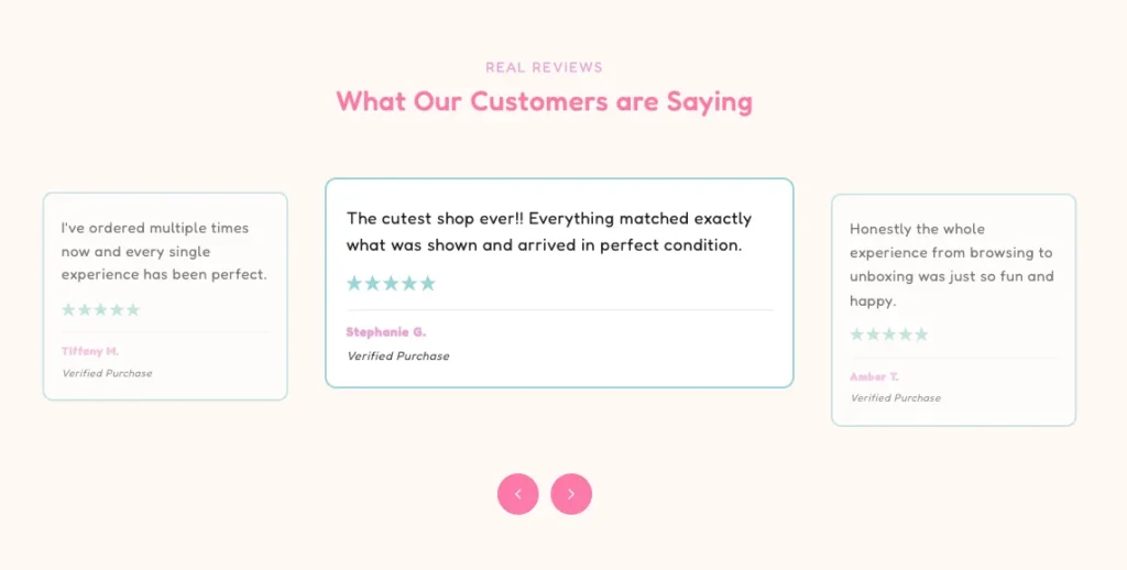 Top Reviews Slider Section for Shopify