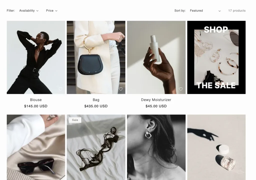 Image Callout Card directly inside your product grid.