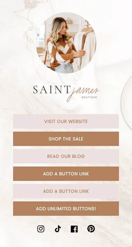 Bonus Built-In Links Landing Page for Shopify Theme