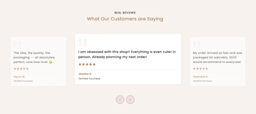 Roating Top Reviews Slider for Shopify