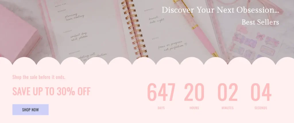 Shopify Countdown launch timer section no apps, no code - easy to use for your theme