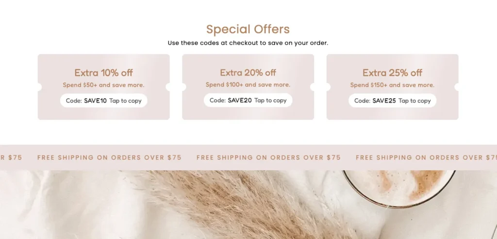 Shopify Coupon & Product Discount Clip Section