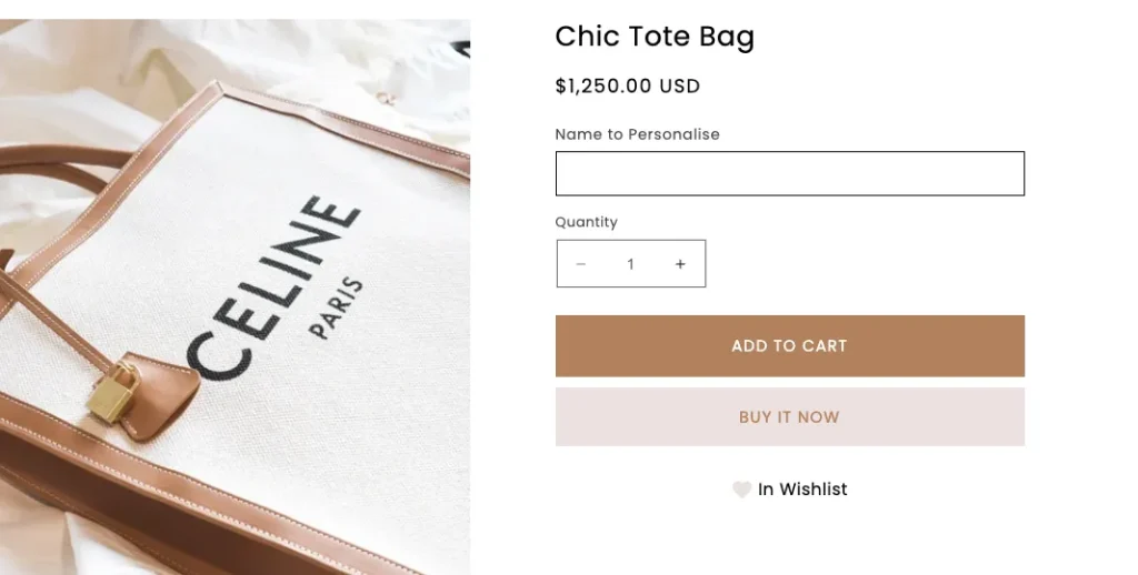 Shopify Product Personaiztion field built into theme