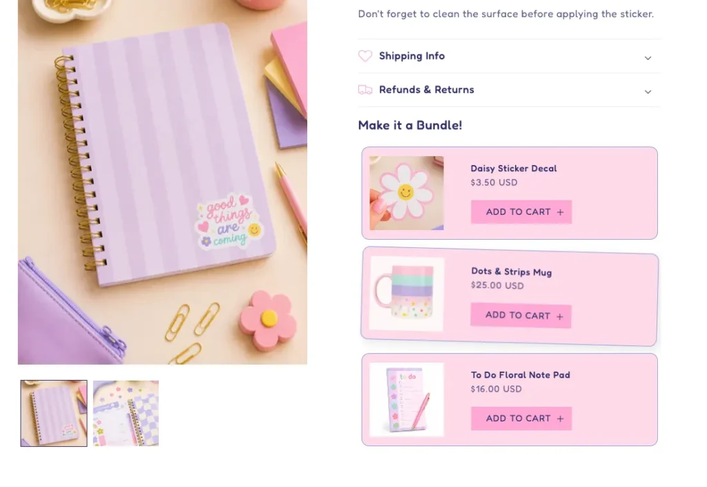 Shopify Product Upsells and Bundles No App Section