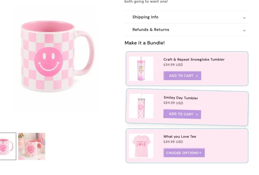 Add Product Upsells and Bundles to Shopify No apps
