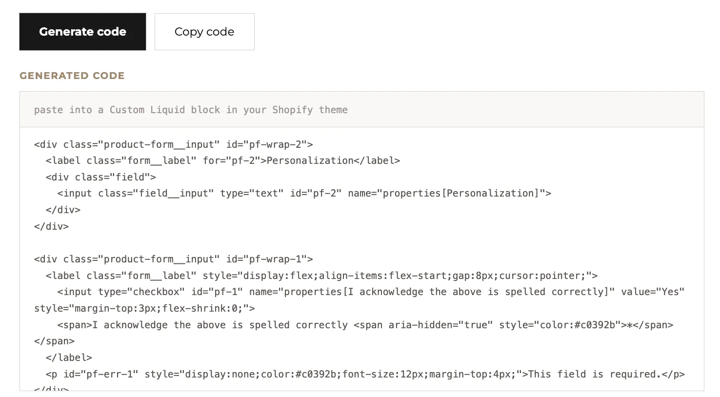 Add a Personalization Box to Shopify for Free (No App Required)