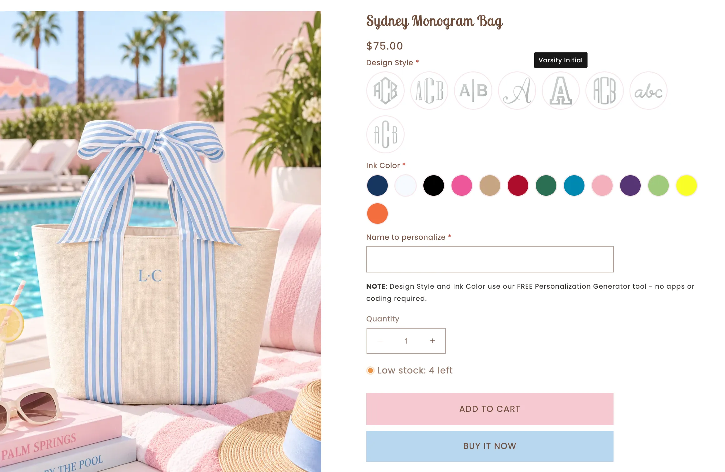 Add a Personalization Box, text input field, file upload, color swatch, variant image, dropdown, checkbox to Shopify for Free - No App Required