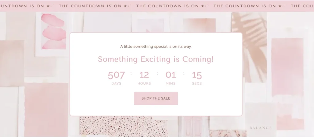 Shopify Section Countdown Launch Timer