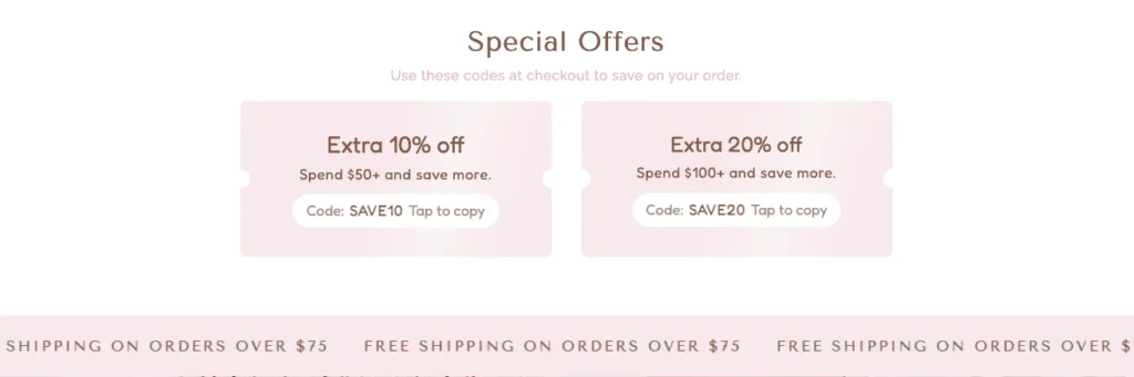 Coupon Code Section for Shopify