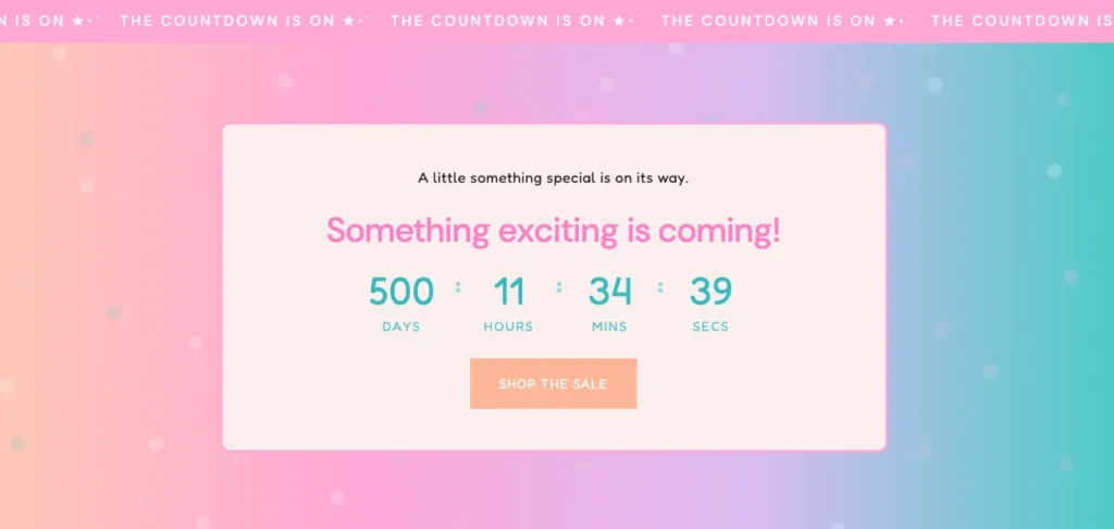 Custom Shopify Countdown Launch Timer