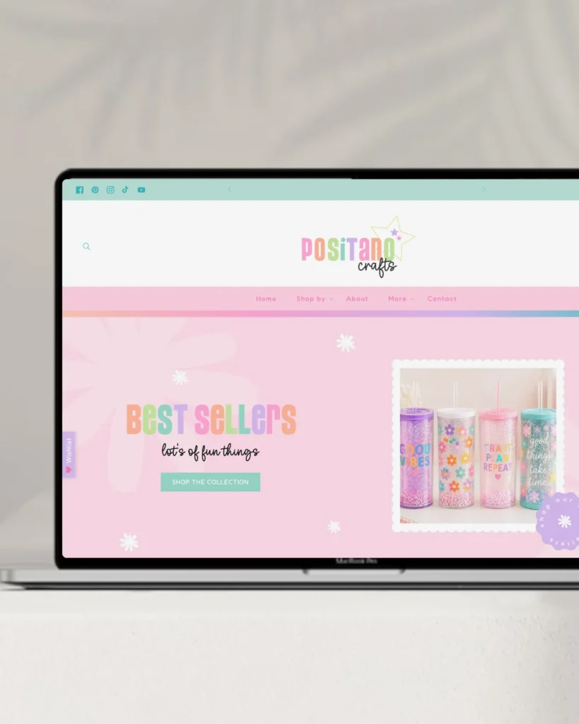 The Cutest Pastel Shopify Theme for Tumbler Makers, Crafters & Sublimation Sellers
