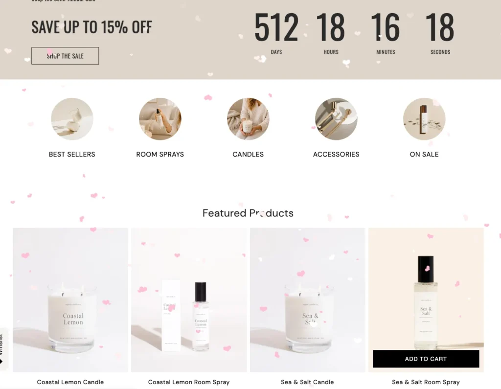 Animated Falling Confetti for Shopify