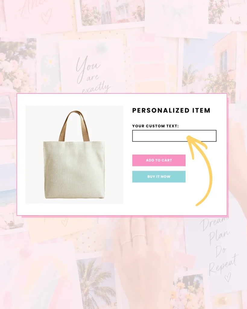 How to Add a Personalization Box to Your Shopify Products