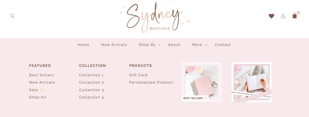 Mega Menu with Promo Images for Shopify