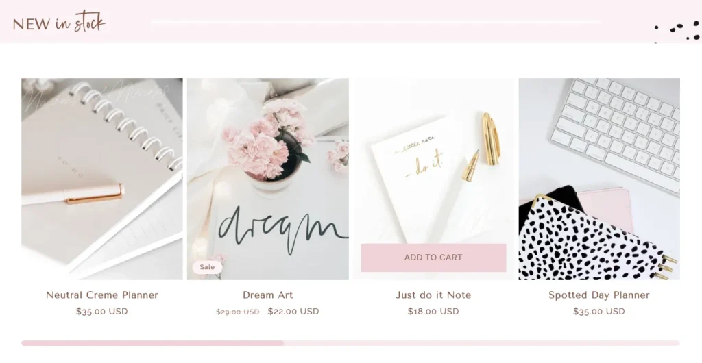 Featured Collection with Slider + Hover Quick Add Button for Shopify