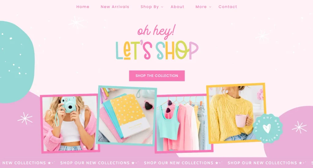 Shopify Custom Font Hero Banner and Rainbow Text Effect