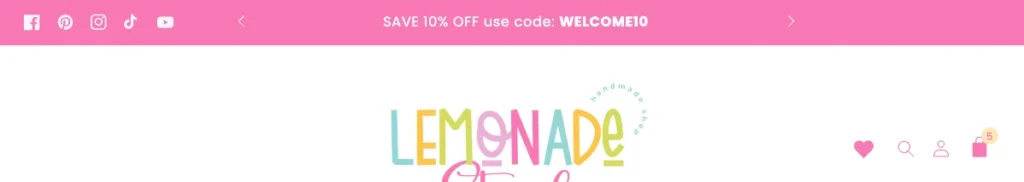 Shopify Section Animated Rotating Annoument Bar with Social Media Icons