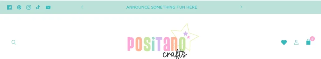 Shopify Theme Rotating Announcement Bar with Social Media Icons