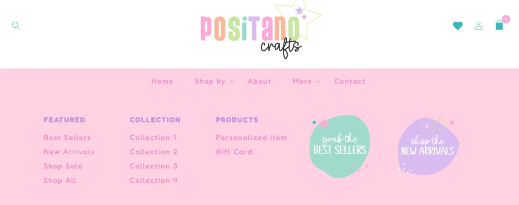 Shopify Theme with Mega Menu with Promo Images