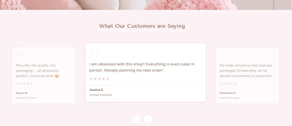 custom Coded Top Reviews Slider for shopify themes