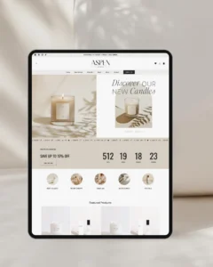 Best Shopify theme for candle brands - Aspen Theme