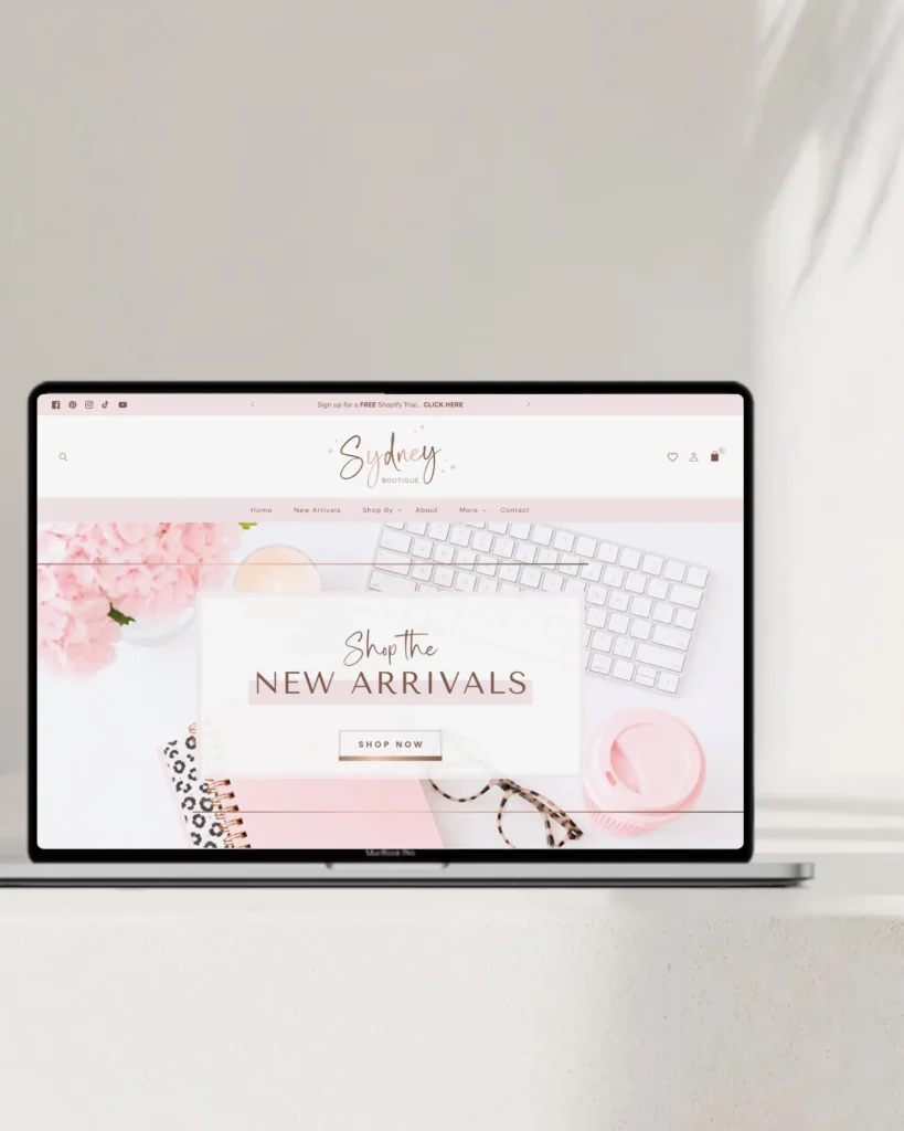 Prettiest Rose Gold Shopify Theme for Boutiques & Girly Brands