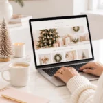 Shopify Store homepage for the Holiday Season with holiday banner