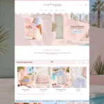 Preppy Pink Shopify Theme for Boutiques, Monogram Shops & Handmade Brands