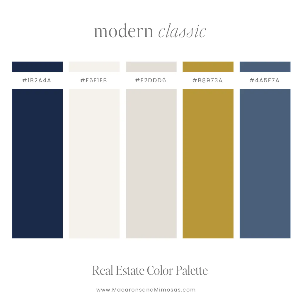 Real Estate Brand Color Palette - Classic Modern