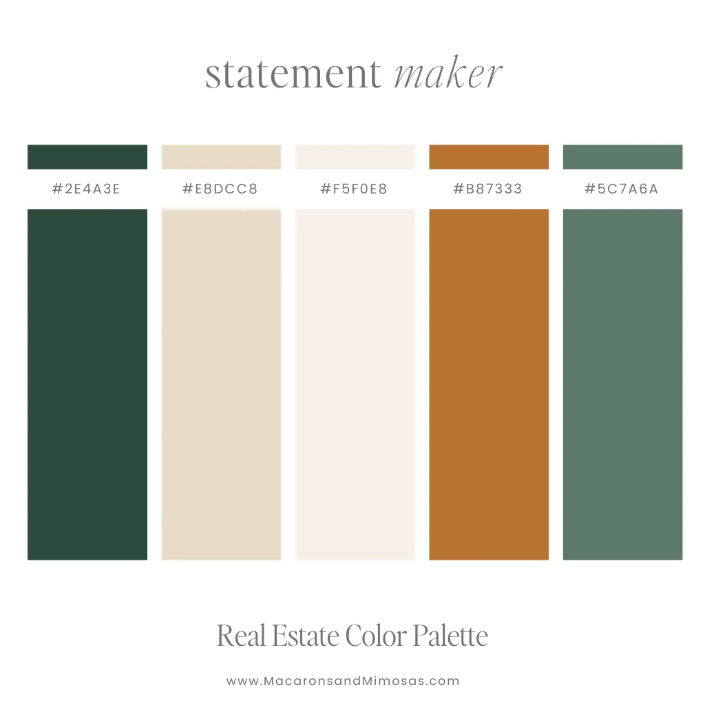 Real Estate Brand Color Palette - Statement Maker
